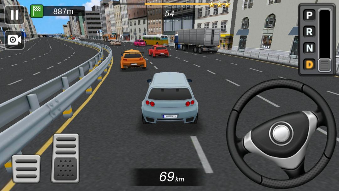 교통 주행 시뮬레이터 게임 스크린 샷