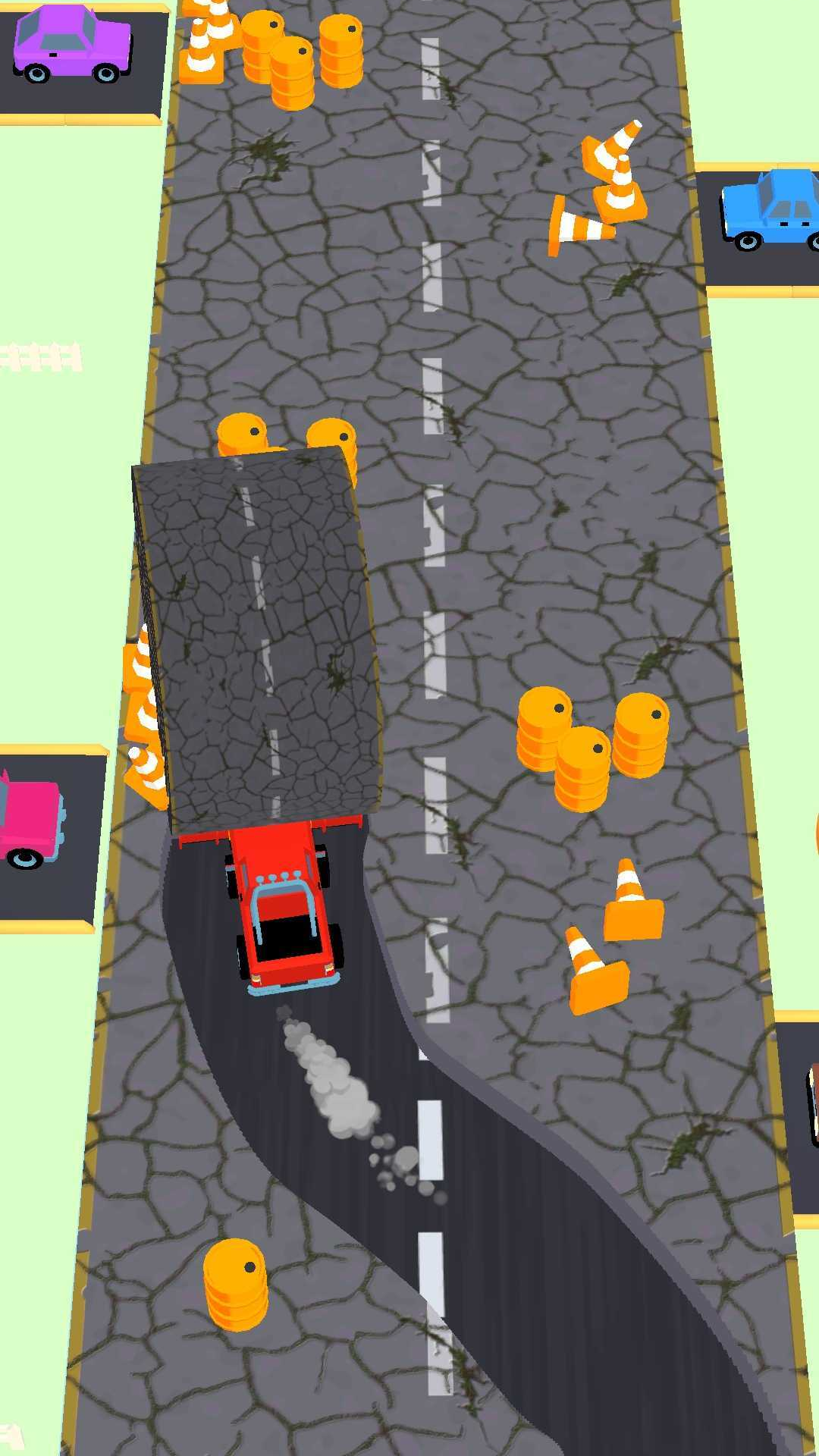 Скриншот игры Roll Road: ASMR Racing Game