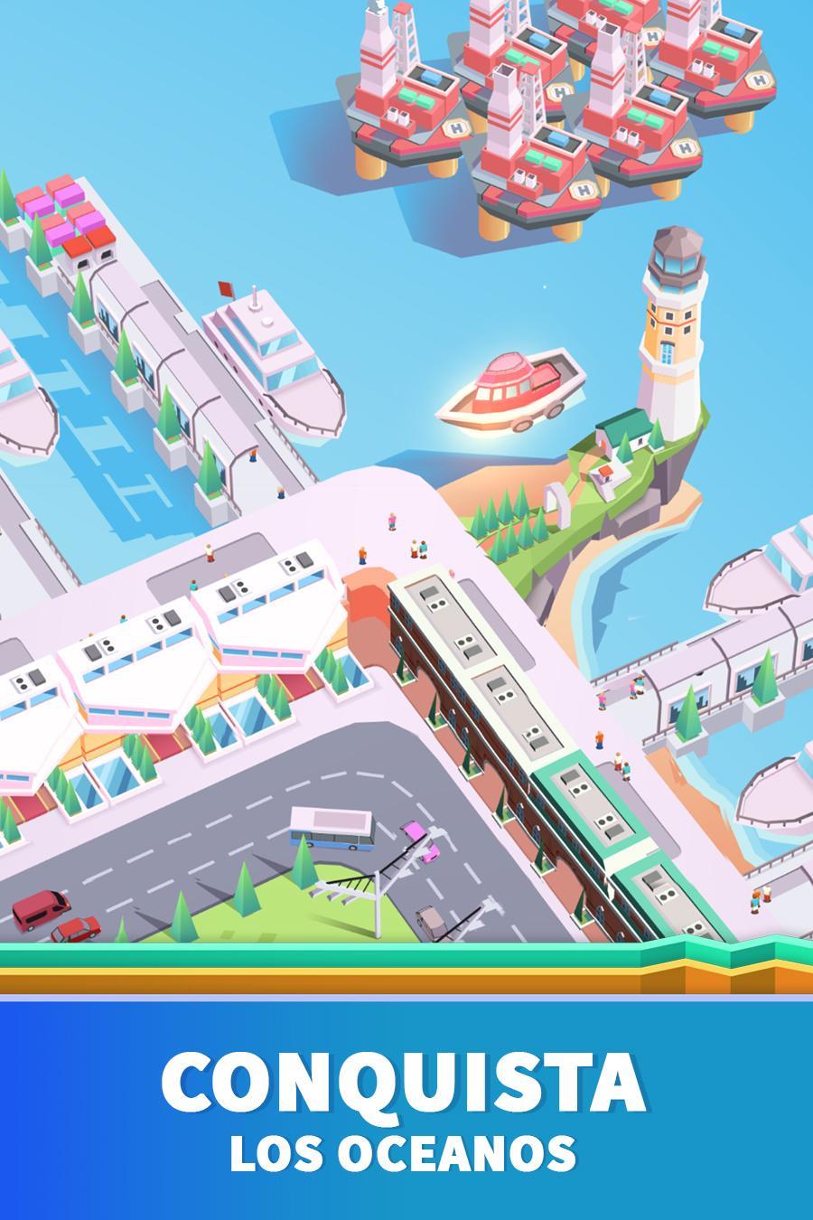 Captura de Pantalla del Juego Idle Harbor Tycoon - Juego de 