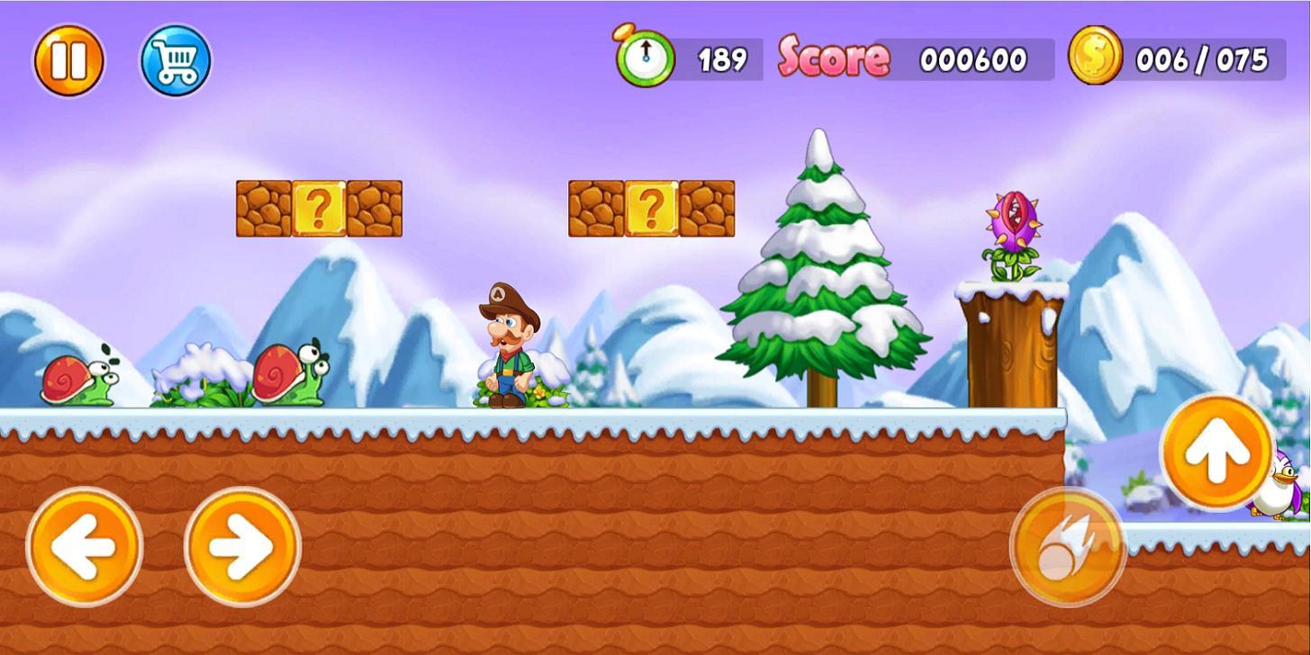 Screenshot 1 of Super Bros Run - Game Petualangan Lari Gratis 1.4