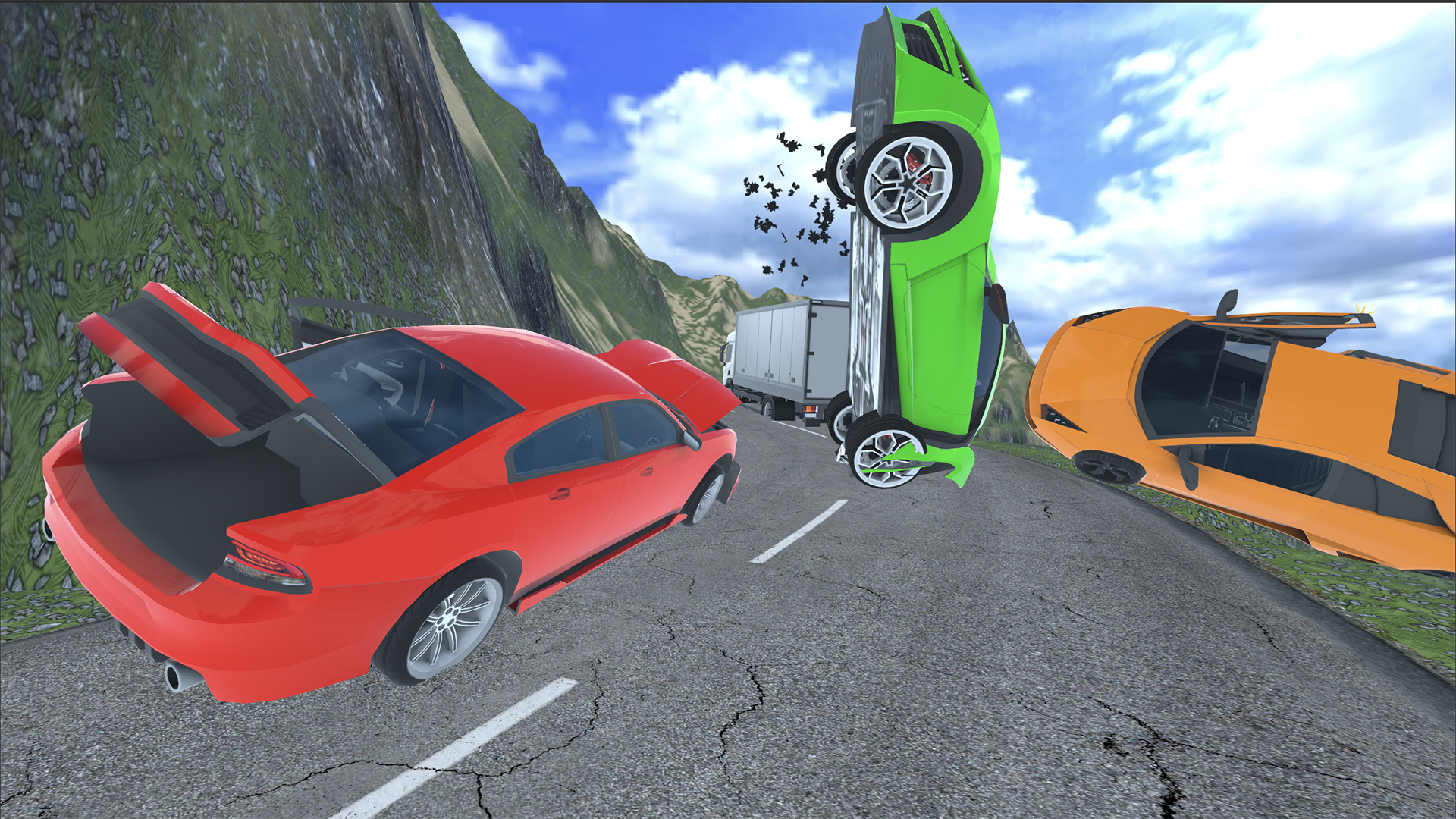 Beam Drive Mobile Crash Pro Game Screenshot