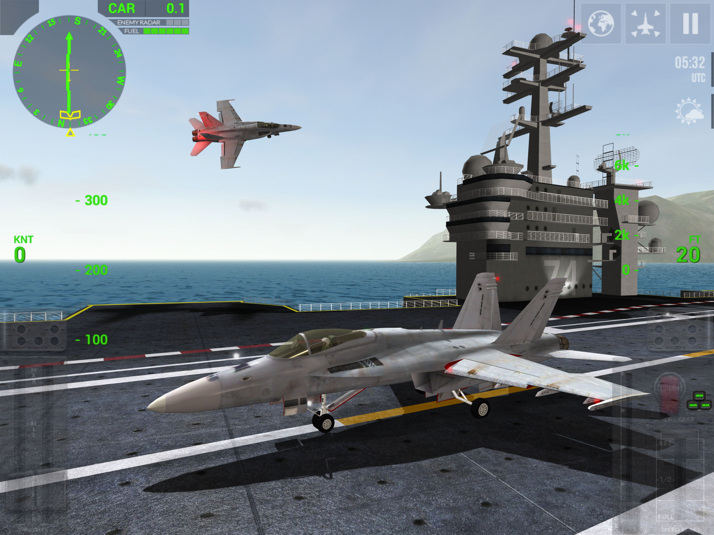 F18 Carrier Landingのキャプチャ