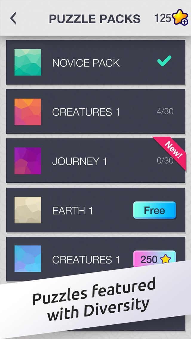 Captura de Tela do Jogo Crossword Jigsaw
