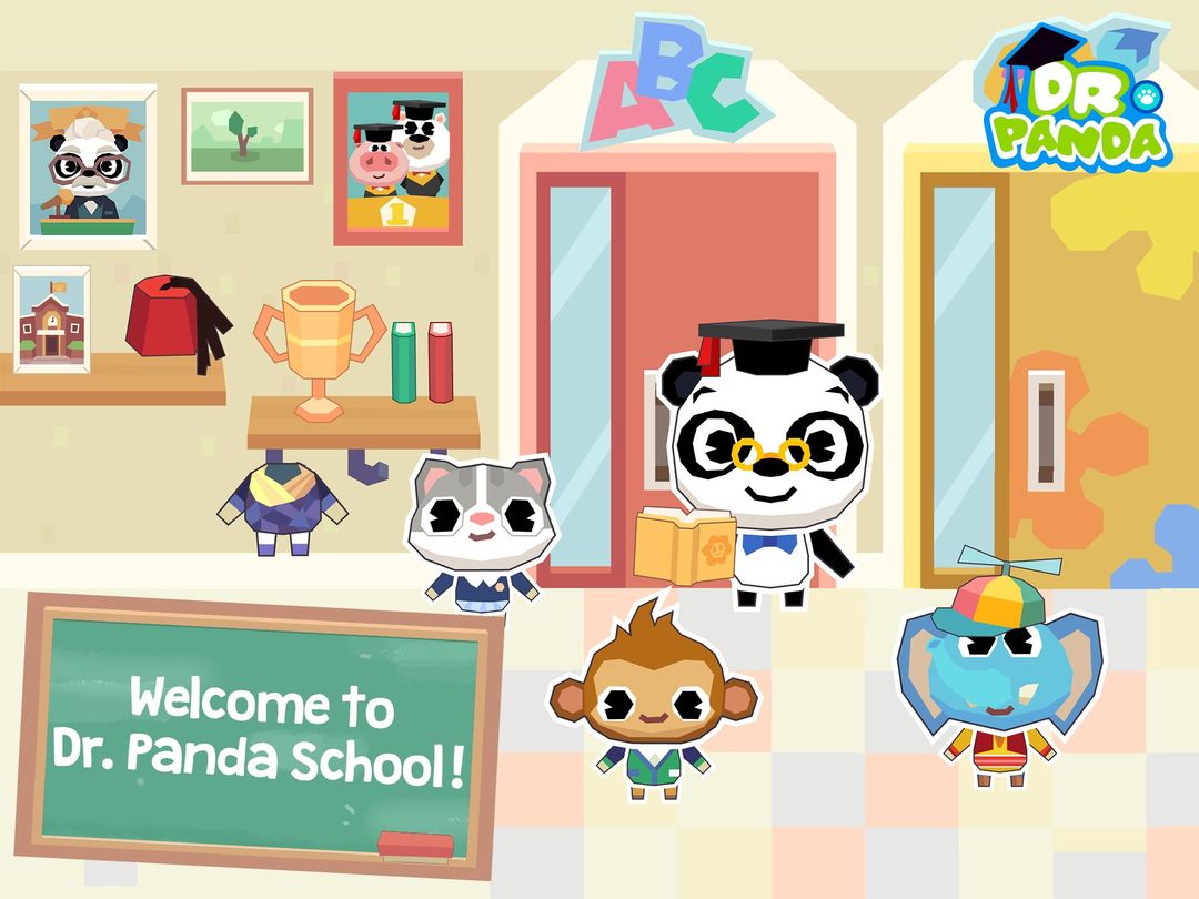 Dr. Panda School screenshot game