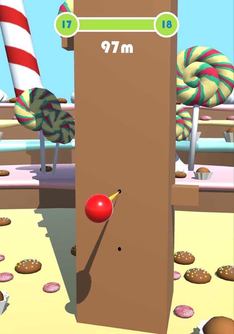 Screenshot of Arch Ball - Flick Ball 3D
