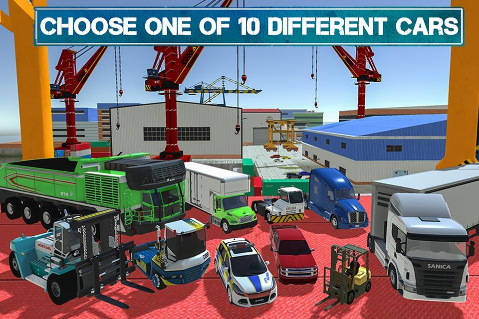 Cuplikan Layar Game Cargo Crew: Port Truck Driver