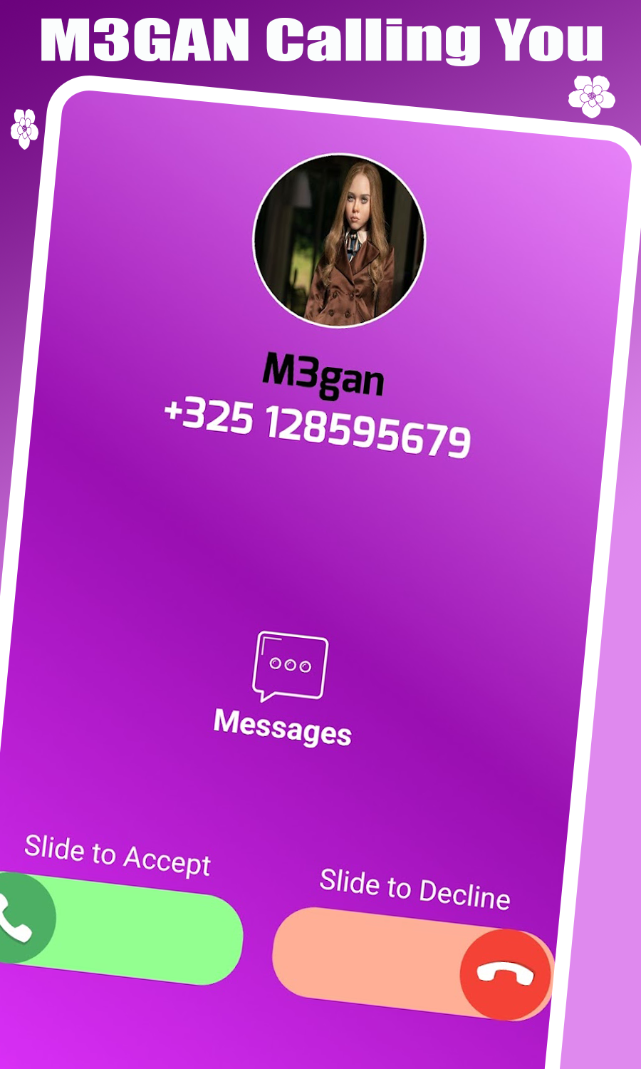 M3gan fake call Video & Chat Game Screenshot