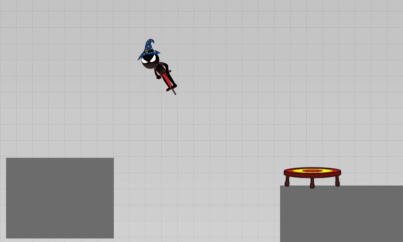 Stickman Pogo - broken bones Game Screenshot