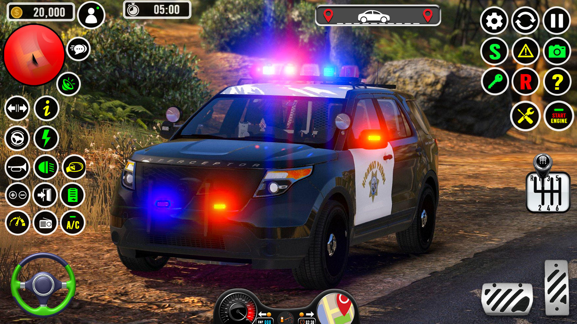 Screenshot of US Police Game: Cop Car Games