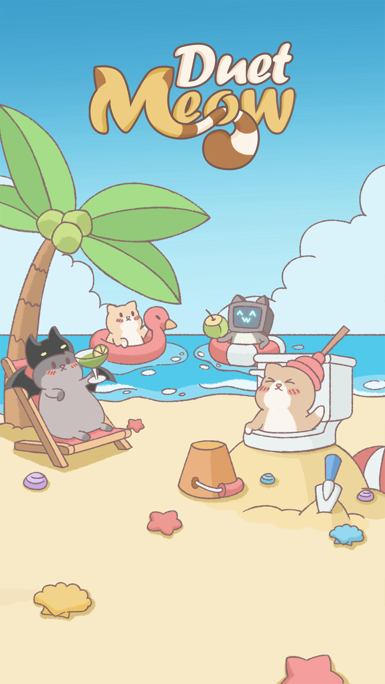 Screenshot of Kpop Duet Cats: Cute Meow Game
