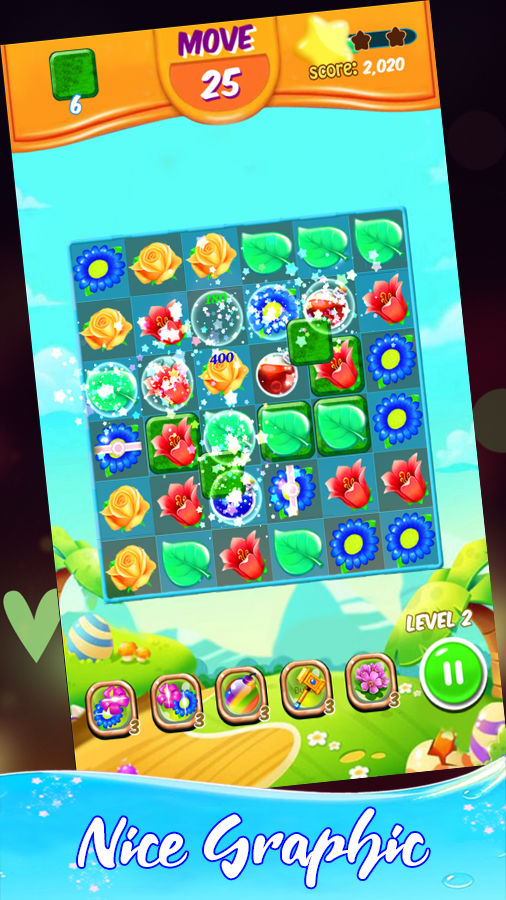 Flowers Legend Match 3 - Blossom Garden Classic 遊戲截圖