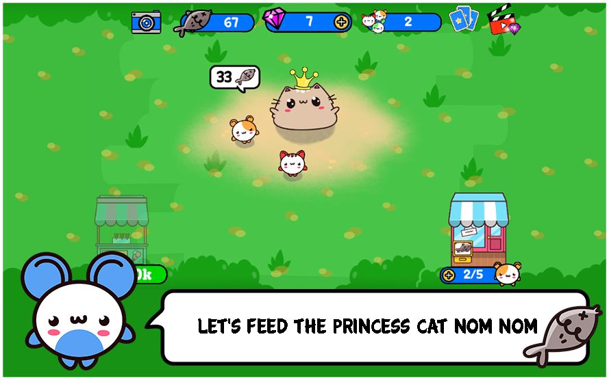 Princess Cat Nom Nom Evolution 게임 스크린 샷
