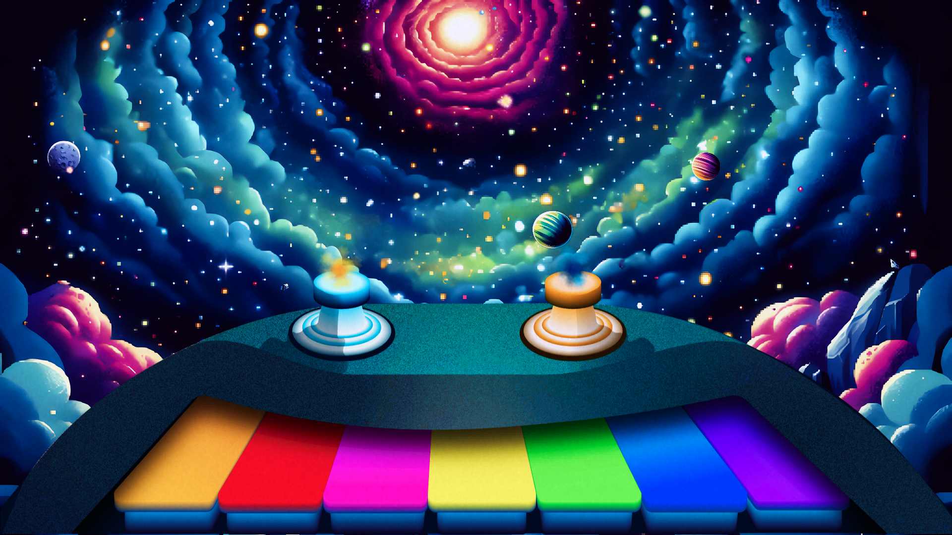 Cosmic Note Piano Game Screenshot