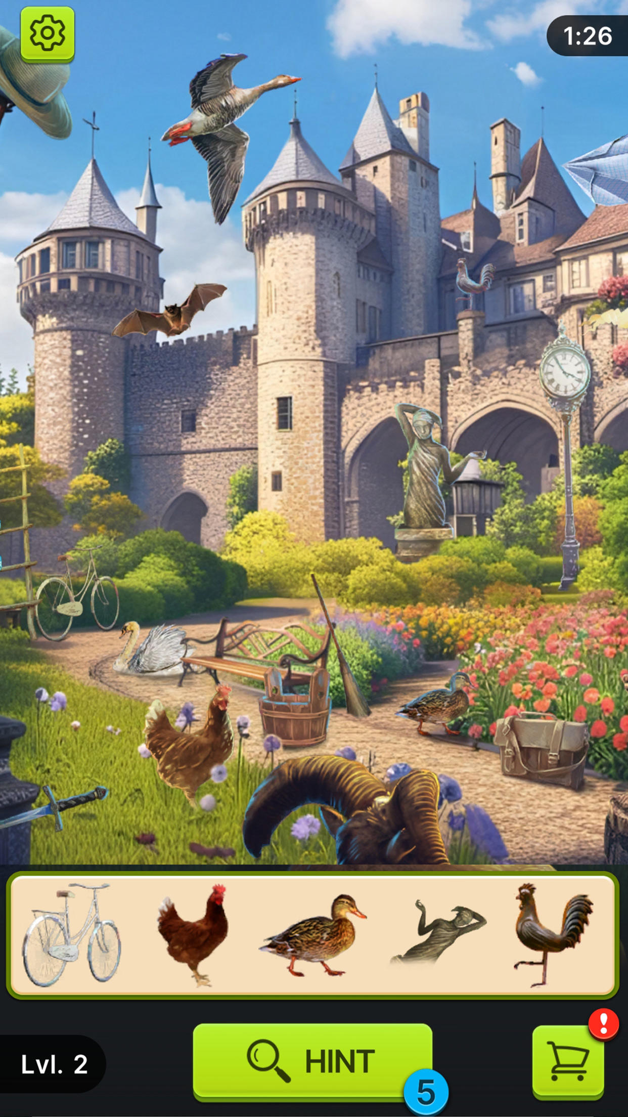 Cuplikan Layar Game Hidden Object Gardens