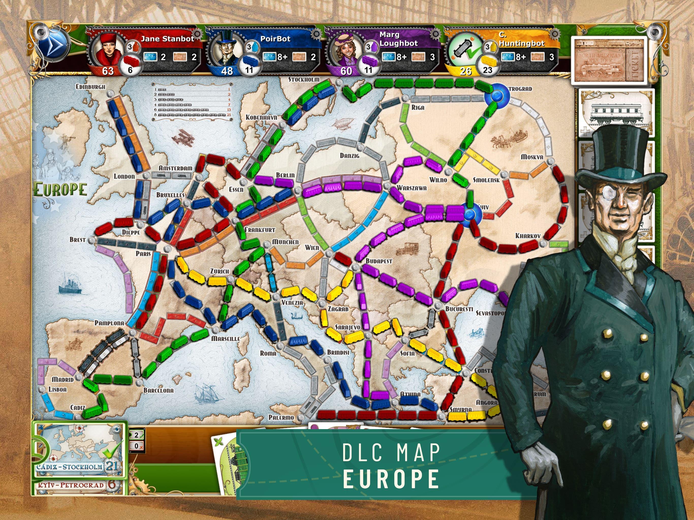 Ticket to Ride Classic Edition Game Screenshot
