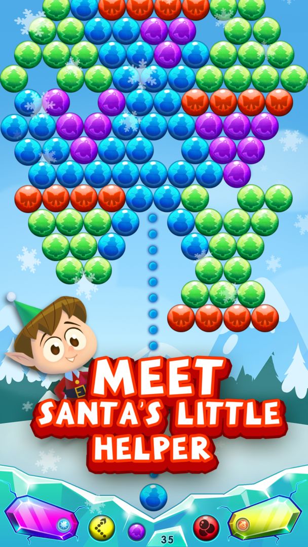 Screenshot of Bubble Pop Holidays