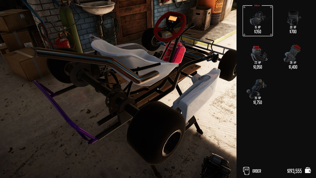 Screenshot of Gearhead Karting Simulator - Mechanic & Racing