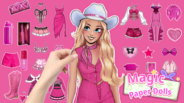 Paper magic sale doll