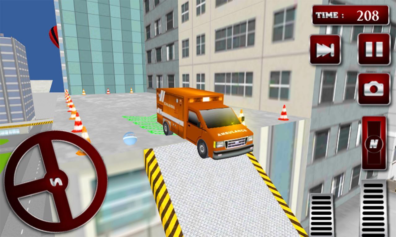Ambulance Rooftop Racer 3D ภาพหน้าจอเกม