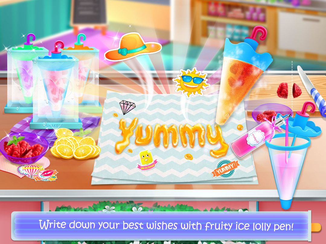 Ice Cream Lollipop Maker - Cook & Make Food Games 게임 스크린 샷