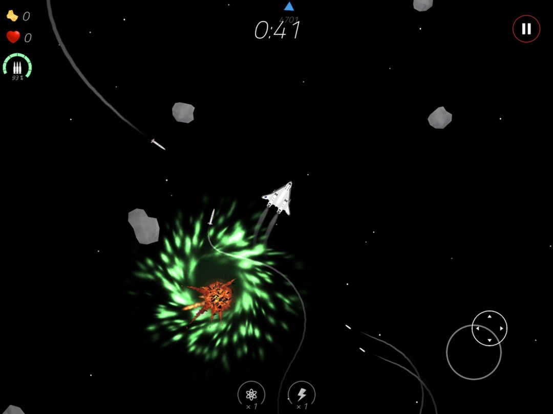 Screenshot of 2 Minutes in Space: Missiles!