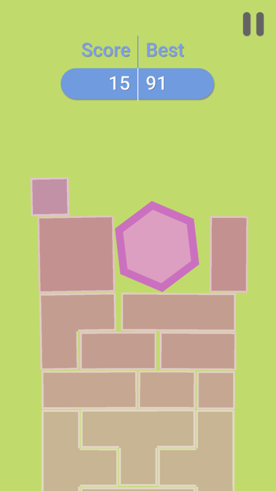 Hexagon Tower Balance Blocks screenshot game