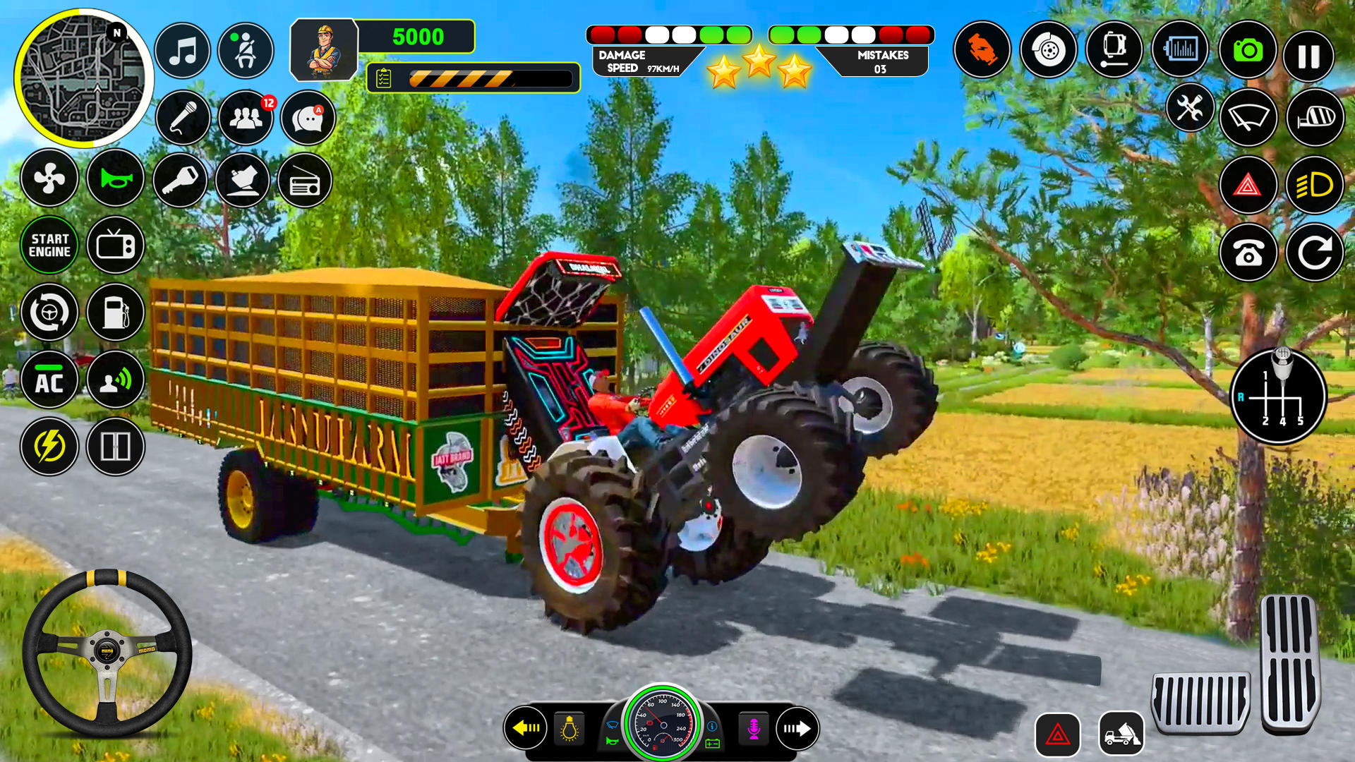 Indian Tractor Game 3d Tractor ภาพหน้าจอเกม