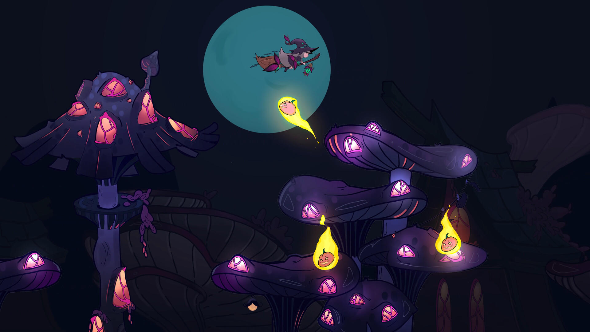Firefly Witch screenshot game