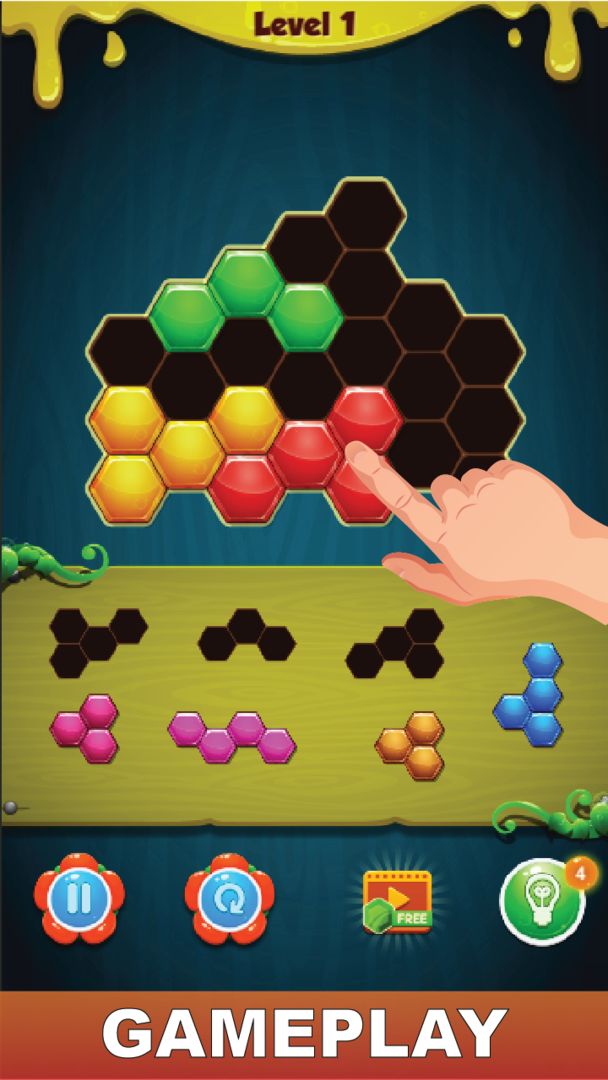 Hexa Puzzle Block ภาพหน้าจอเกม