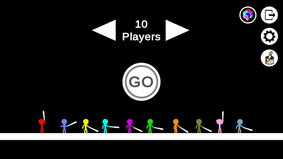 Screenshot of Catch You: 1 to 10 Player Stickman Fighting Game