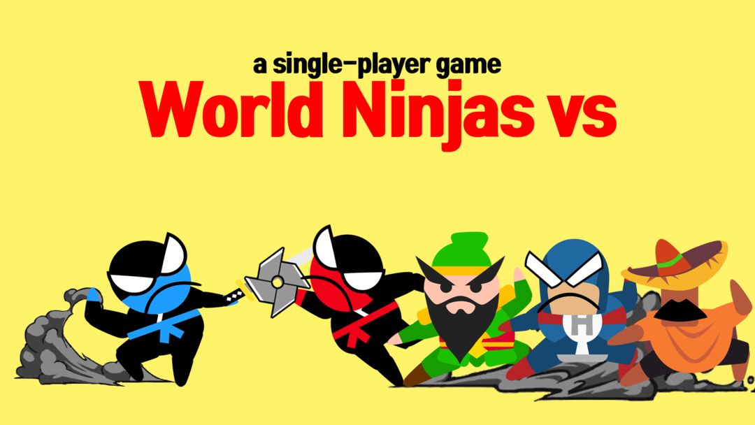 Jumping Ninja Battle 2 Player screenshot game