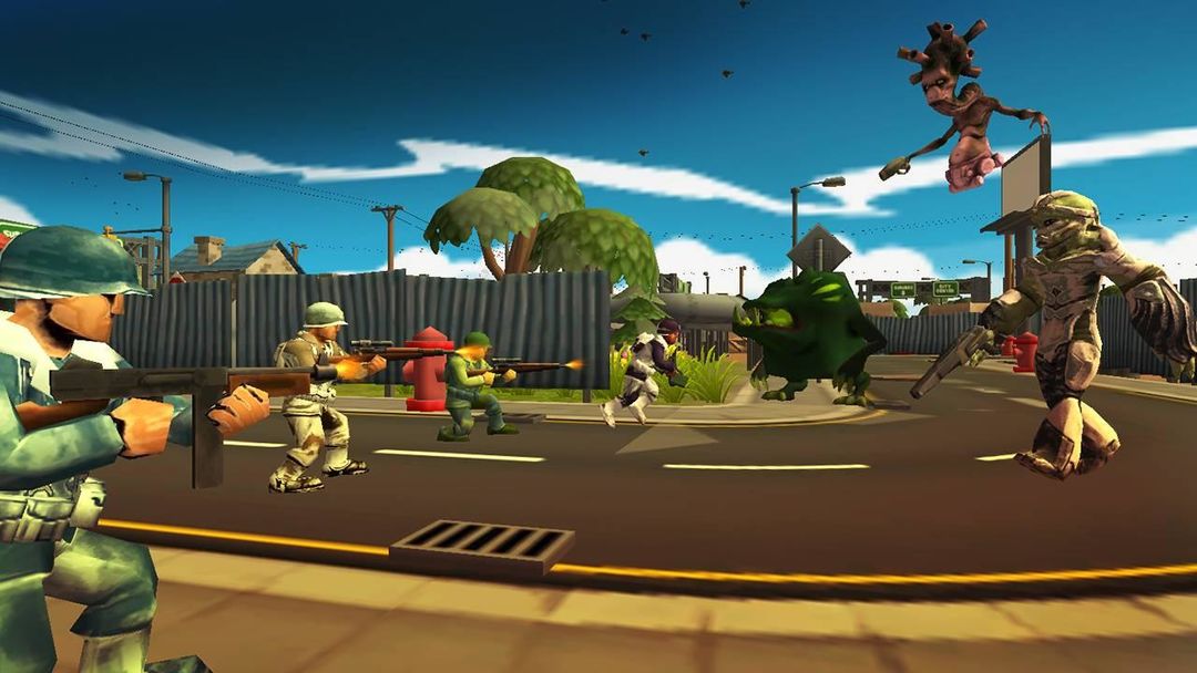 육군 대 외계인 : 침략 지구Aliens Mars Attack 게임 스크린 샷