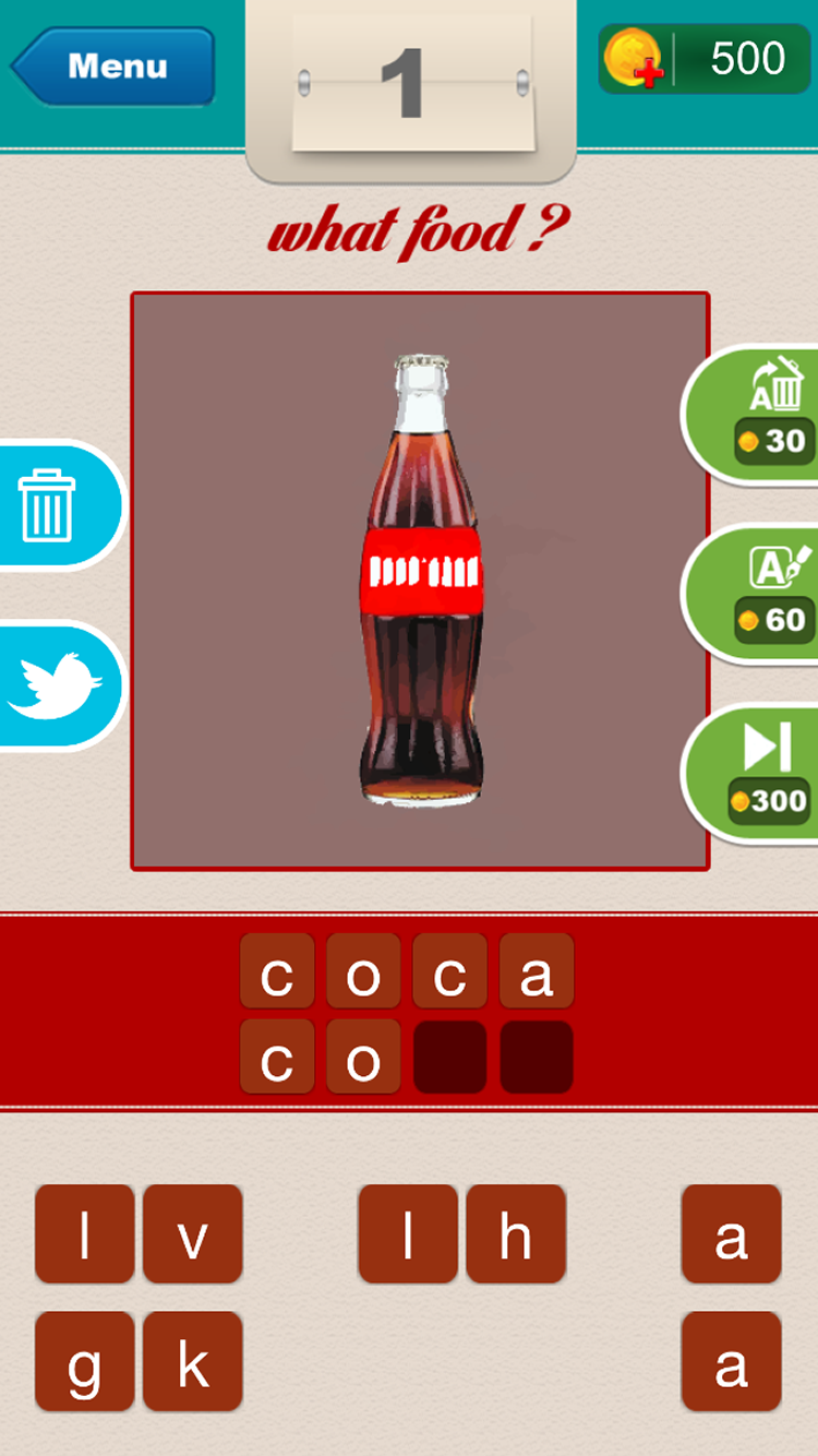 Скриншот игры What Food ?