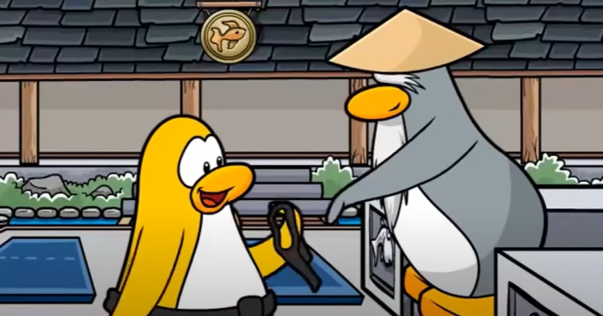 Screenshot of Old Club Penguin