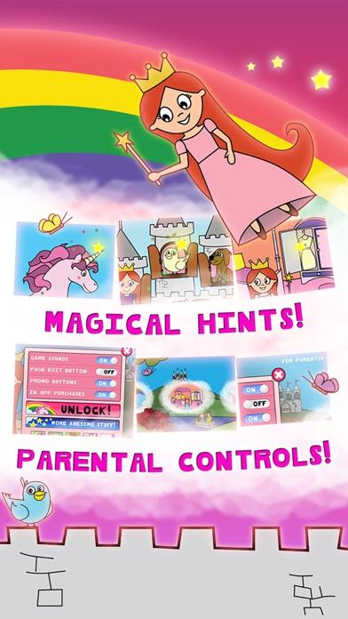 Princess Fairy Tale Coloring Wonderland for Kids and Family Preschool Ultimate Edition Game Screenshot