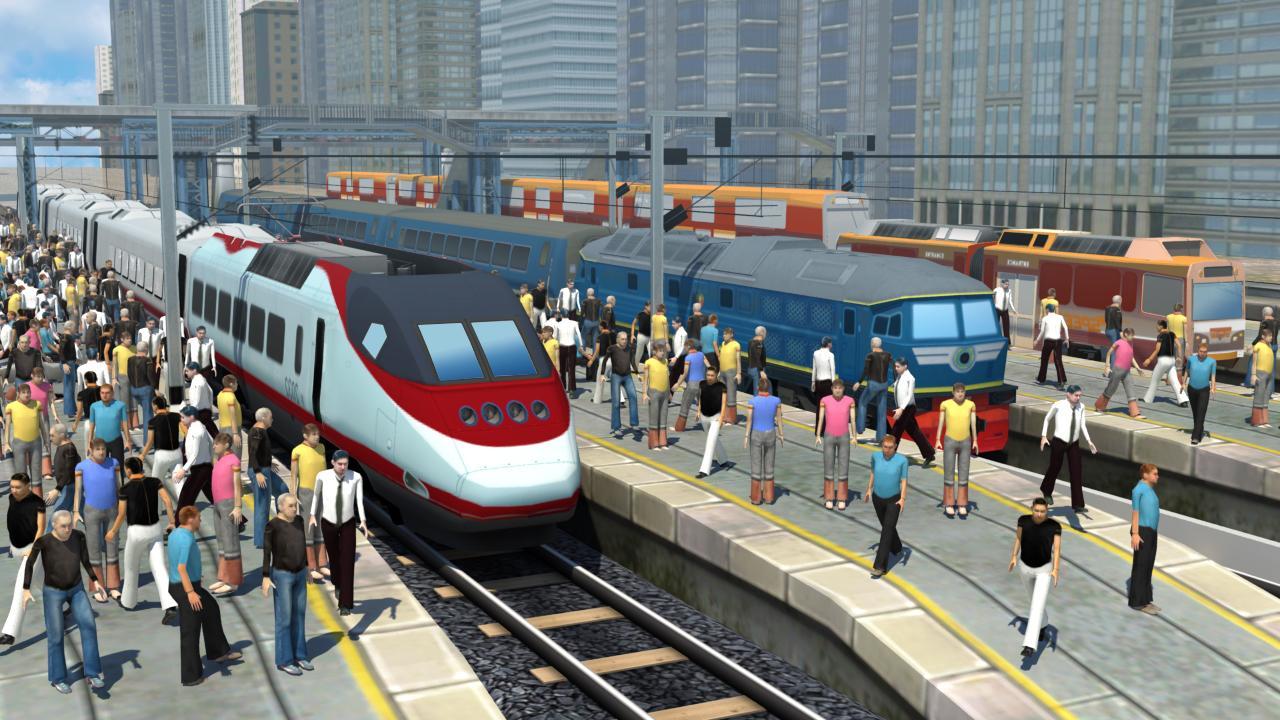 Euro Train Driver 3D: Russian Driving Simulator Game Screenshot