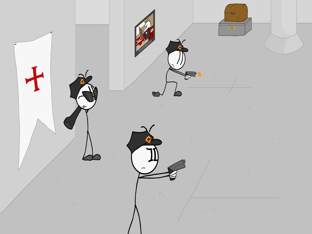 Screenshot of Stickman Stealing the Diamond:Think out of the box