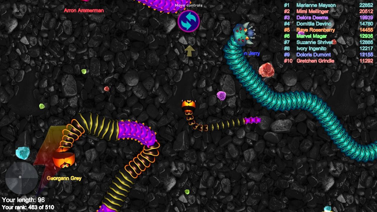Snake Crawl Worms 게임 스크린샷