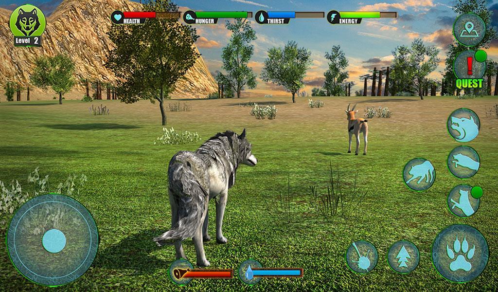 Ultimate Wolf Adventure 3D Game Screenshot