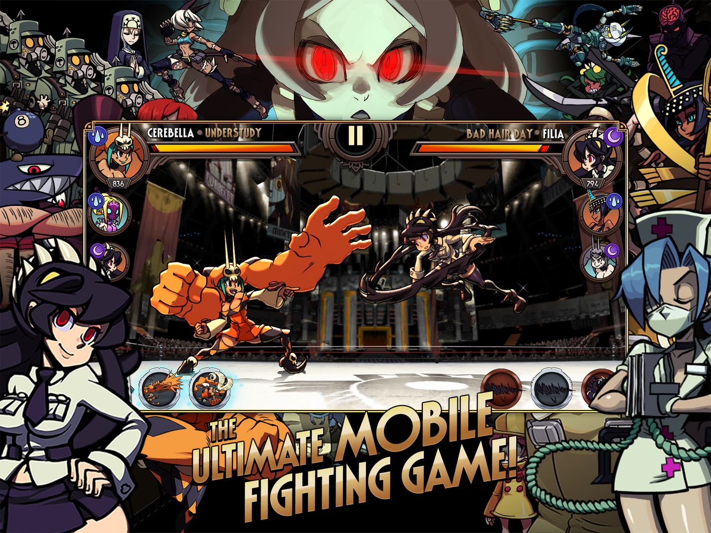 Screenshot of Skullgirls: Fighting RPG