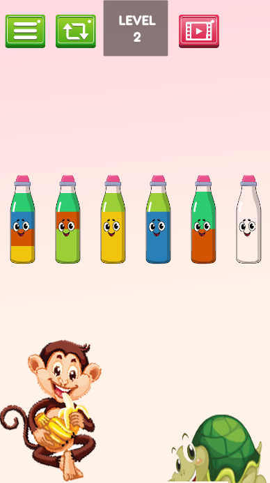 Milk color Sort Puzzle Game Screenshot