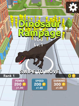 Dinosaur Rampage Game Screenshot