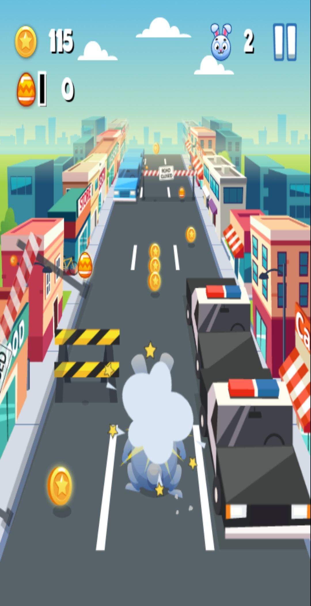 Giant Rabbit Run Game Screenshot