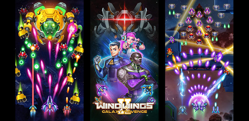  ภาพหน้าจอของวิดีโอ WindWings 2: Galaxy Revenge