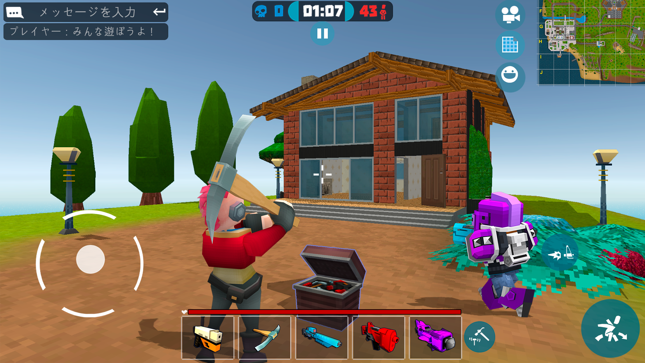マッドガンズピクセル (Mad GunS) バトルロイヤル ゲームのスクリーンショット
