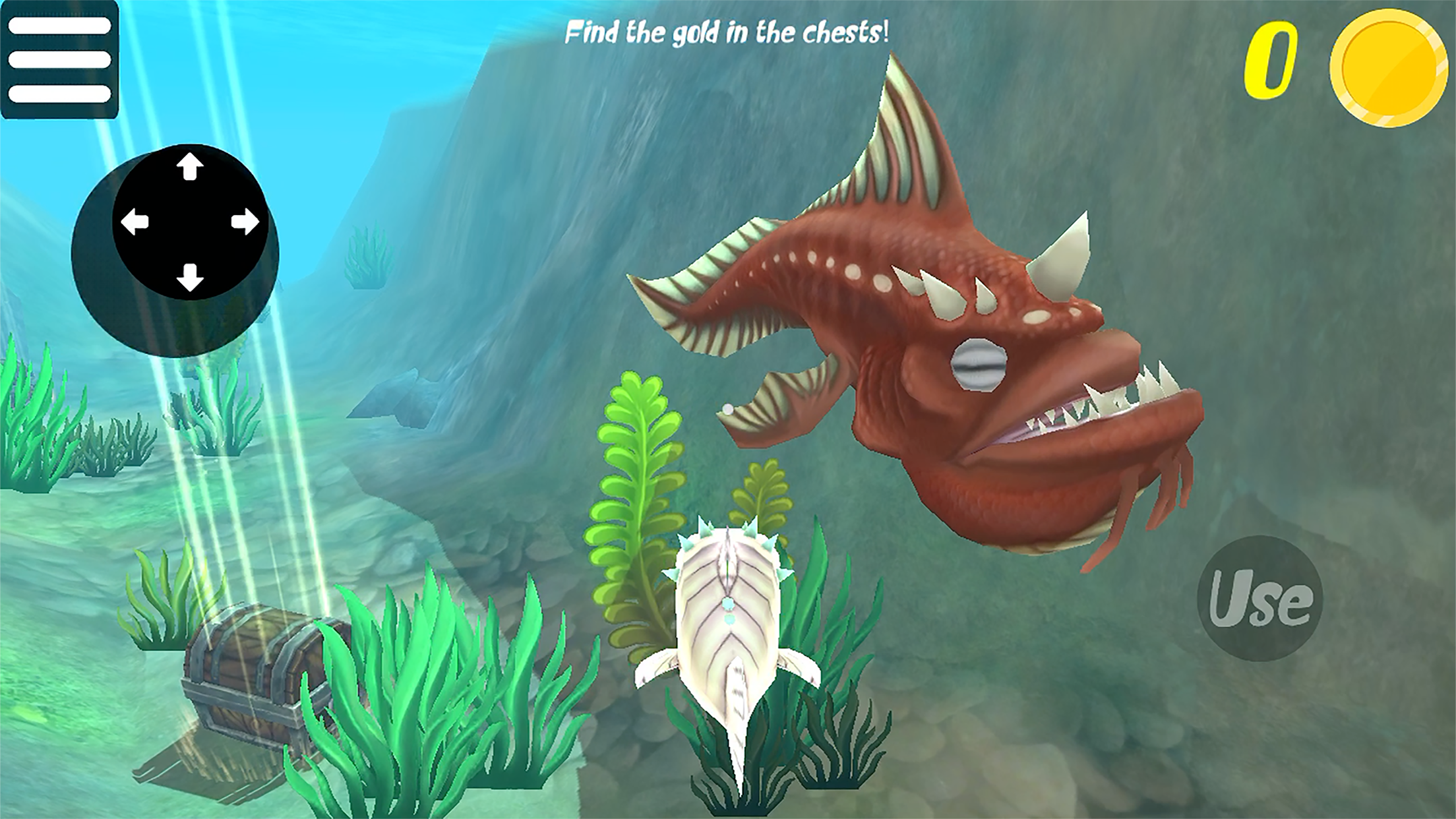 Screenshot of FEEDING AND GROW - 3D FISH