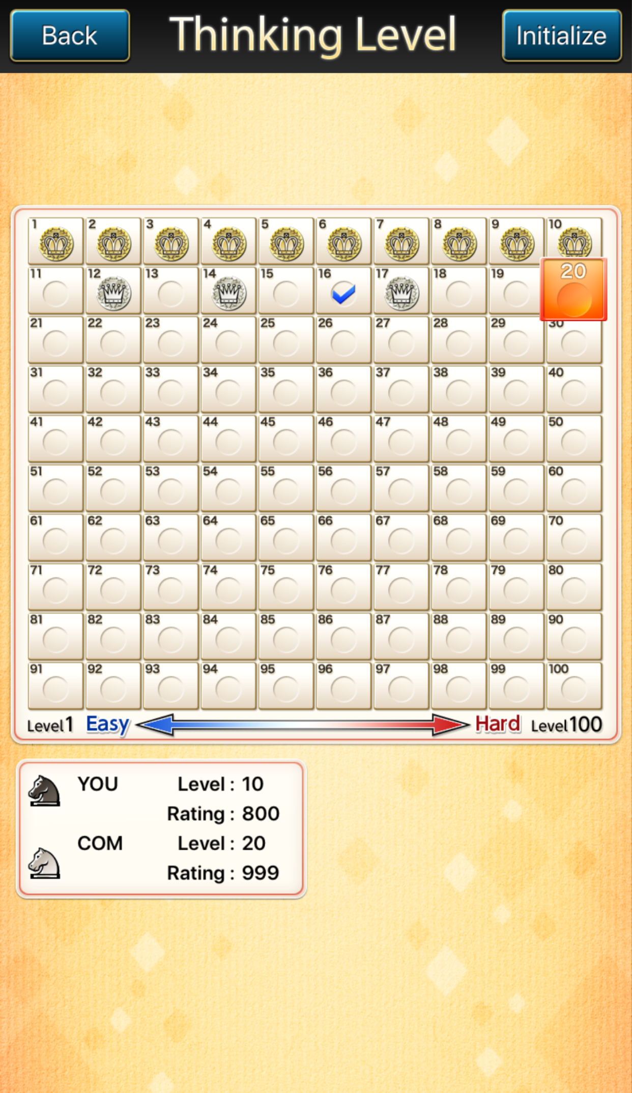 The Chess Lv.100 (plus Online) Game Screenshot