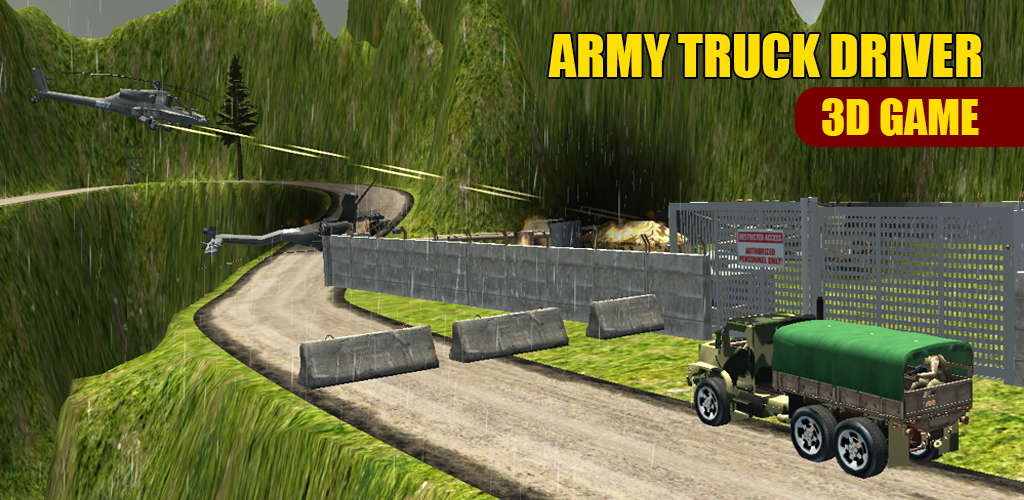 Banner of 軍 のトラック運転手 のゲームの 3D 1.0
