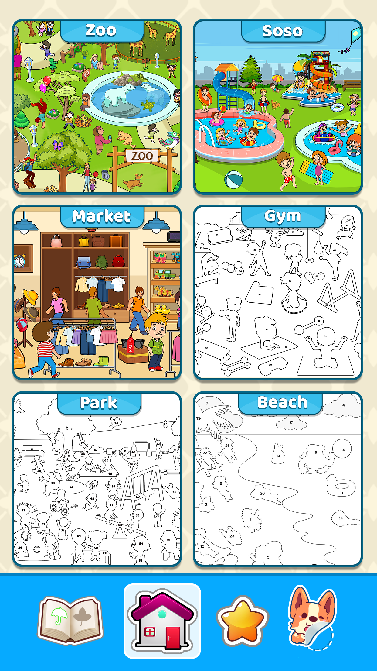 Sticker Book ASMR Puzzle Games Game Screenshot