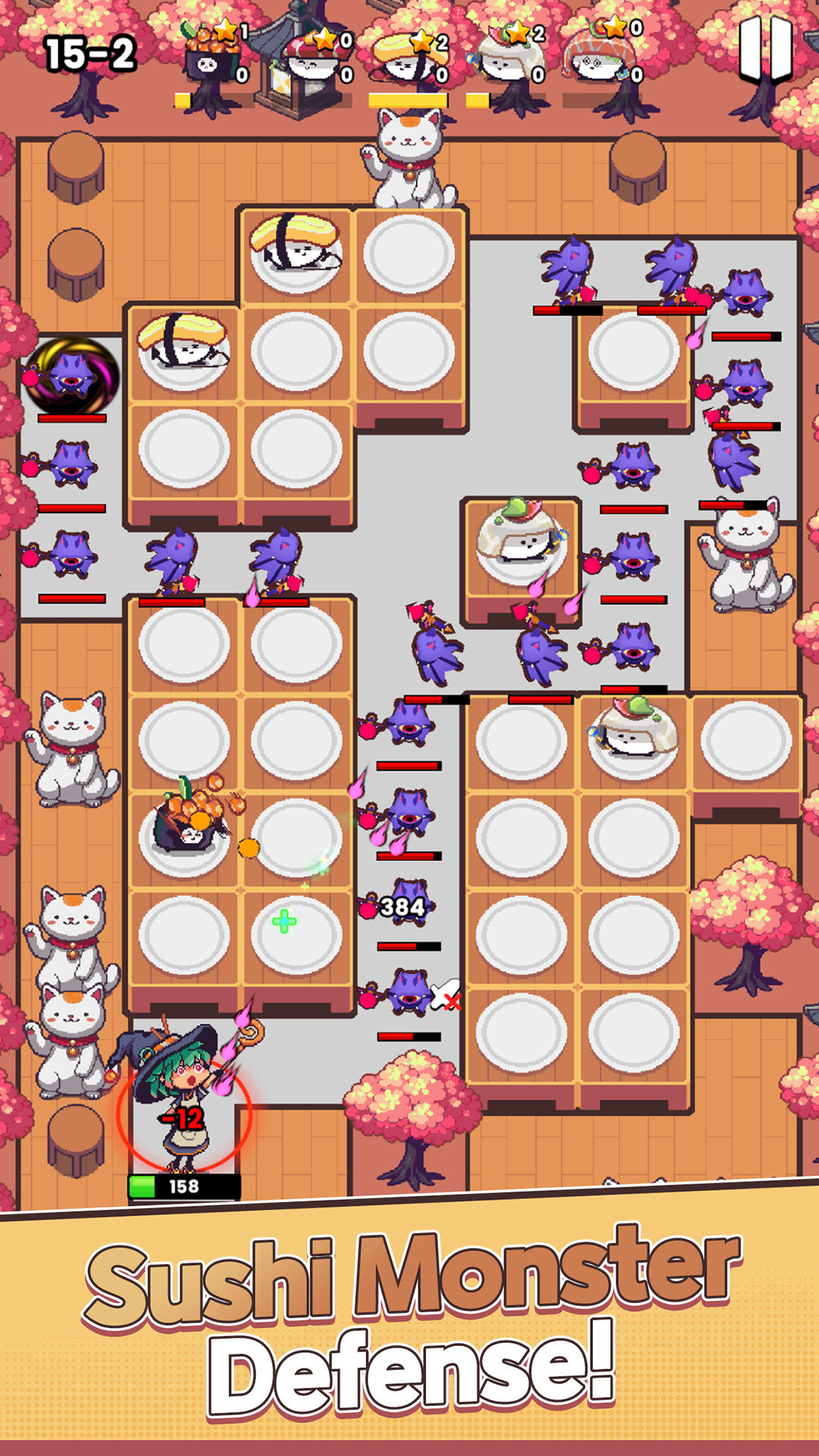 Cuplikan Layar Game SushiMon Defense